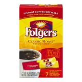 Folgers Instant Coffee Crystals Single Serve Packets, Classic Roast, 7 ct on Sale At Dollar General