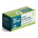 For Good Compostable & Biodegradable Food Scrap Trash Bags - Green - 3 Gallon - 25 Count