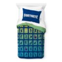 Fortnite Boogie Kids 2-Piece Twin/Full Reversible Comforter and Sham Bedding Set, Gaming Bedding, 100% Polyester, White, Epic Games
