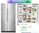 Maytag 24.9-cu ft Side-by-Side Refrigerator ONLY $376 (WAS $1600)