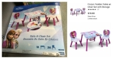 Frozen Table and Chair Set with Storage – Walmart Clearance