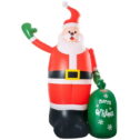 Funsmile Christmas Inflatables Santa Claus 8Ft Christmas Inflatable Outdoor Decorations LED Lights Blow Up Yard Decoration for Xmas Holiday Party...