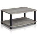 Furinno 13191 Turn-N-Tube No Tools 2-Tier Elevated TV Stands