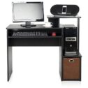Furinno Econ Multipurpose Home Office Computer Writing Desk with Bin, Black