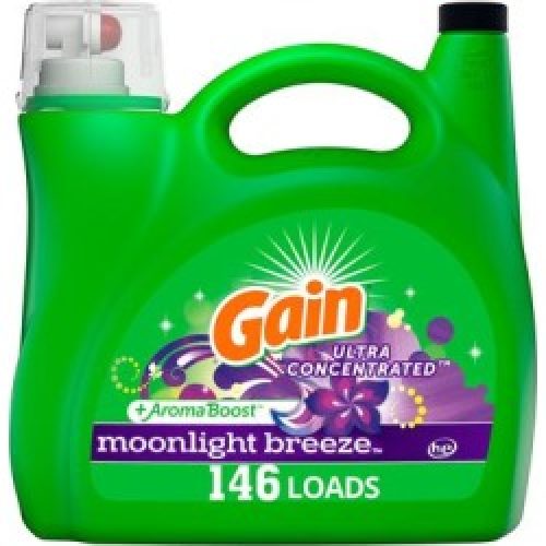 Gain Ultra Concentrated + AromaBoost Liquid Laundry Detergent, Moonlight Breeze (200 oz., 146 loads)