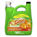 Gain Liquid Laundry Detergent, Island Fresh Scent, 107 Loads, 154 fl oz