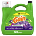 Gain Liquid Laundry Detergent, Moonlight Breeze Scent, 128 Loads, 184 fl oz, HE Compatible