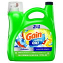 Gain Ultra Oxi Liquid Laundry Detergent, Waterfall Delight Scent, 154 fl oz, 107 Loads