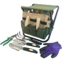 Garden Tools Set Organizer | Garden Seat Folding Gardening Stool Chair Kneeler | Gardener Bag | Gardening Tools Set |...