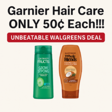 Garnier Hair Care ONLY 50¢ Each at Walgreens!