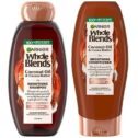 Garnier Whole Blends Coconut Oil & Cocoa Butter Smoothing Shampoo and Conditioner Set for Frizzy Hair, 22 Fl Oz (2...