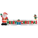 Gemmy 12 ft. Christmas Airblown Inflatable Merry Christmas Sign Scene