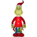 Gemmy 6.5 Ft Grinch with Stockings Airblown Lighted Christmas Yard Inflatable Outdoor Holiday Disaplay