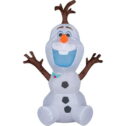 Gemmy Airdorable Christmas Airblown Inflatable Olaf Disney, 2 ft Tall, White
