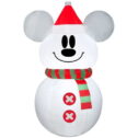 Gemmy Industries 3.5 ft. Airblown Inflatable Mickey Mouse Snowman, White