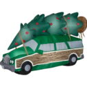 Gemmy Inflatable National Lampoon's Christmas Vacation Car with Tree LED Lighted Yard Decoration - 60 in