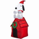Gemmy Peanuts Snoopy Airblown Inflatable 4' Doghouse