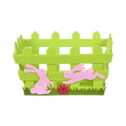GENEMA Easter Egg Basket Non-woven Candy Easter Bunny Basket Washable Gift Bag Happy Easter Party Decor