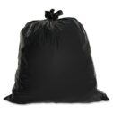 Genuine Joe Heavy-Duty Trash Bags 1.5 Mil 55-60 Gallon 50/CT Black 01535