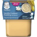 Gerber 2nd Foods Baby Foods, Vanilla Custard Pudding With Bananas, 4 oz Tub (2 Pack)