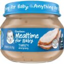 Gerber 2nd Foods Mealtime for Baby Baby Food, Turkey and Gravy, 2.5 oz Jar (10 Pack)