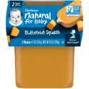Gerber 2nd Foods Natural for Baby Baby Food, Butternut Squash, 4 oz Tubs (2 Pack)