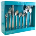 Gibson Home 45-Piece Flatware Set, Prato, Silver