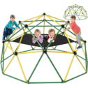 GIKPAL Climbing Dome, 10FT Dome Climber with Hammock for Kids Outdoor Play Equipment, Supports up to 1000lbs Jungle Gym, Anti-Rust,...