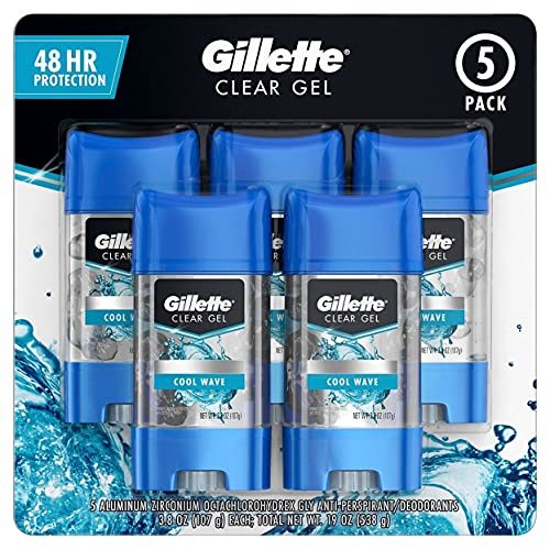 Gillette Endurance Clear Gel Deodorant, Cool Wave (1 pk. 3.8, oz 5 ct.)