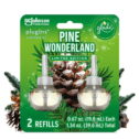 Glade PlugIns Refill 2 CT, Pine Wonderland, 1.34 FL. OZ. Total, Scented Oil Air Freshener Infused with Essential Oils