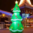 GOOSH 5 FT Christmas Inflatables Blow Up Christmas Tree, Christmas Tree Inflatables Outdoor Decorations Clearance with LED Lights Built-in for...