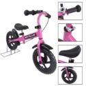 Goplus 12'' Pink Kids Balance Bike Children Boys & Girls with Brakes and Bell Exercise