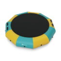 Goplus 10FT Inflatable Water Bouncer Splash Padded Water Trampoline Yellow & Green