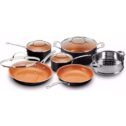 Gotham Steel Pots and Pans 10 Piece Cookware Set with Nonstick Ceramic Coating by Chef Daniel Green – Graphite, Fry,...