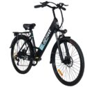 GOTRAX Endura 26 In. Electric Bike with 270Wh Removable Battery, 250W Powerful Motor up 15.5mph, Shimano Professional 7 Speed Gear...