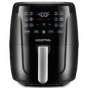 Gourmia 6 Qt Digital Air Fryer with Guided Cooking, Black GAF686