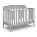 Graco Benton 4 in 1 Convertible Baby Crib, Pebble Gray