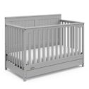 Graco Hadley 4-in-1 Convertible Crib with Drawer Pebble Gray