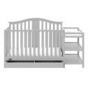 Graco Solano 4-in-1 Convertible Crib and Changer with Drawer, Pebble Gray