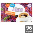 Great Value 100% Arabica Colombian Medium Dark Roast Ground Coffee Pods, 96 Ct