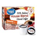 Great Value 100% Arabica House Blend Medium Roast Coffee Pods, 12 Ct