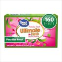 Great Value Ultimate Fresh Fabric Softener Dryer Sheets, Paradise Fresh, 160 Count (Packaging May Vary)