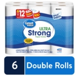 Great Value Ultra Strong Paper Towels, Split Sheets, 6 Double Rolls – STOCK UP!