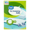 Great Value Dry Sweeping Cloth Refills, 16 Count