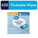 Great Value Fresh Scent Flushable Wipes, 10 Resealable Packs, 420 Total Wipes