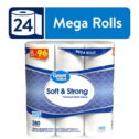 Great Value Soft & Strong Premium Toilet Paper, 24 Mega Rolls, 380 Sheets per Roll