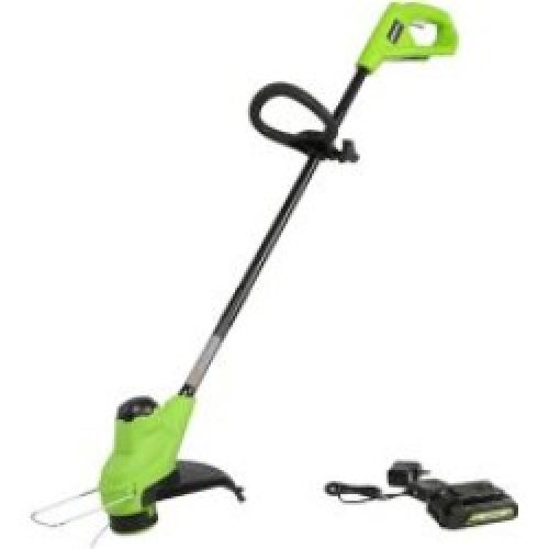 Greenworks 24V 2.0Ah 12 in. Torqdrive String Trimmer with USB Battery and Charger, 2104502AZ
