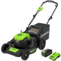 Greenworks 40V 21-inch Brushless Walk Behind Push Lawn Mower with 5Ah Battery and Charger, 2515502