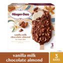 Haagen Dazs Vanilla Milk Chocolate Almond Ice Cream Bars, 3 Pack