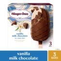 Haagen Dazs Vanilla Milk Chocolate Ice Cream Bars, 3 Pack